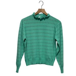 Vintage GIVENCHY SPORT Mock Ruffle Neck Sweater